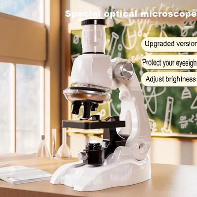 Adjustable Children Microscope Kit HD Child Biological Microscope Toy  Children Gift