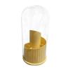 Large Capacity 360 Degree Rotating Makeup Brush Organizer Container with Dustproof Cover Pen Holder for Vanity Table Storage