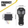 Car Vehicle Winch Wireless Control Remote KeyFob Transmitter Receiver -Black Kit