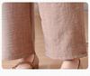 Set Pigiama Estivo Senza Maniche Taglie Forti da Donna – Elegante Pantalone a Gamba Larga Monocolore per Madri di Mezza Età