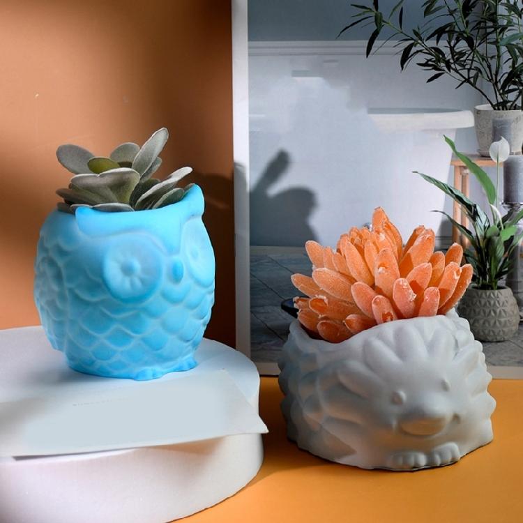 Silikon Handgefertigte Formen Einzigartige Blumentopf Formen Tierform Silikon Sukkulenten Pflanzgefäß Form Bastelform für Blumentopf