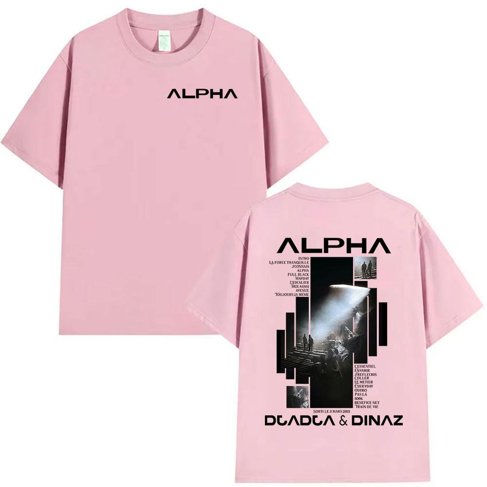 Rapper Alpha Djadja & Dinaz Album 2025 Graphic T-Shirts Men's Hip Hop Gothic Short Sleeve T Shirt Pure Cotton T-shirt Streetwear