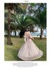 Ärmelloses Damenkleid mit floralem Jacquardmuster - Frühlingsurlaubsstil