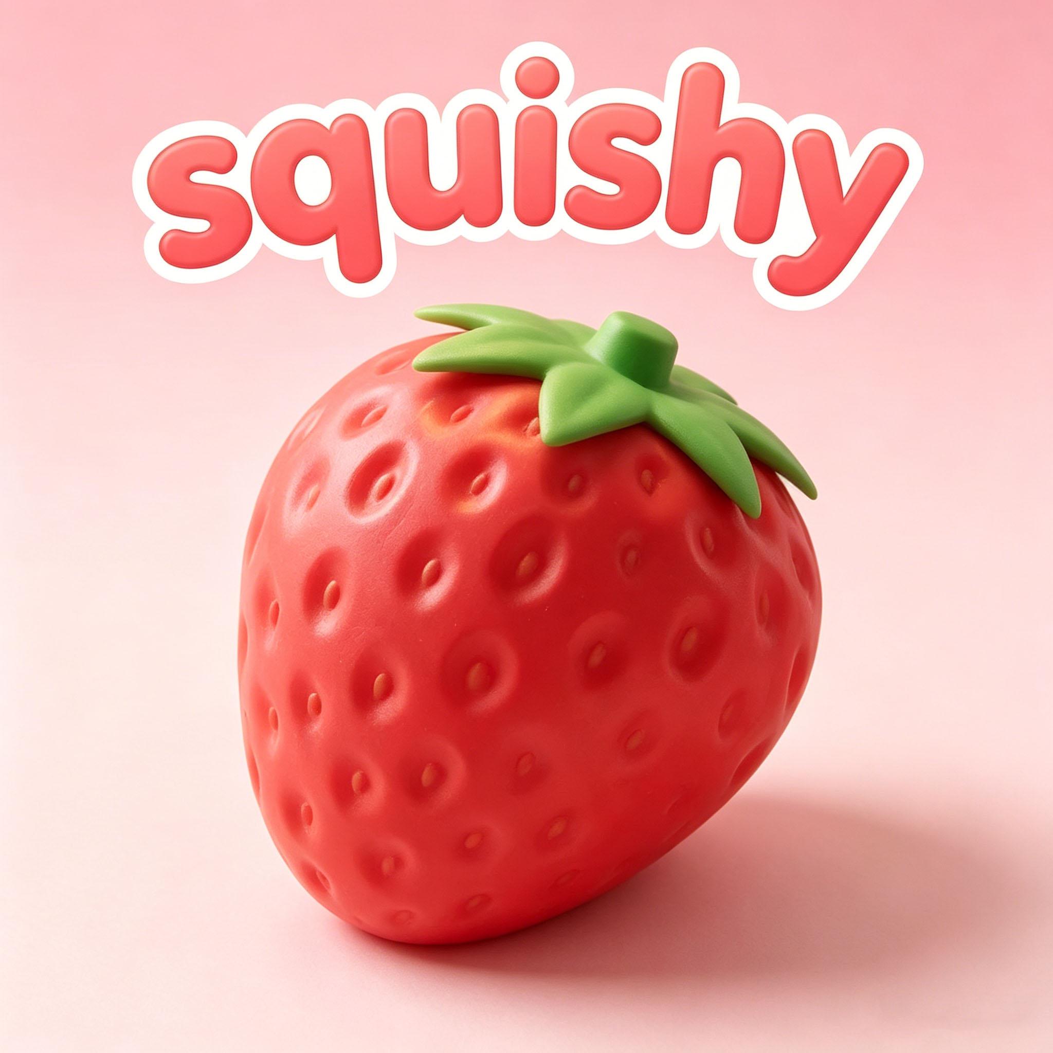 8cm Super Jumbo Aardbei Squishy - Langzaam Rijzend Niet-Toxisch Angstverlichtend Knijpspeeltje red
