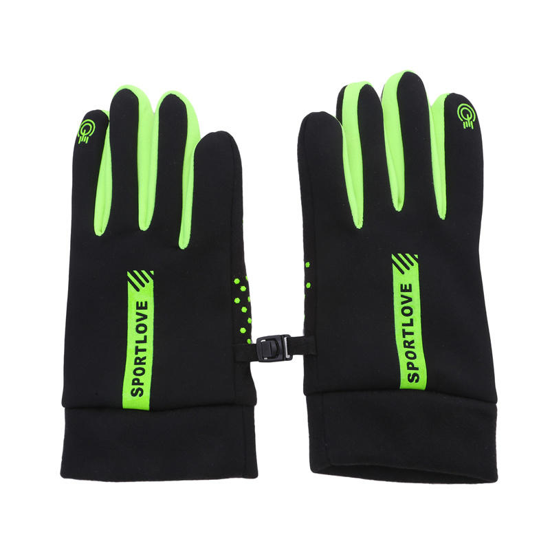 Winter Gloves For Men And Women With Fleece Windproof Warm Touch Screen Anti Slip Outdoor Sports Cycling Gloves