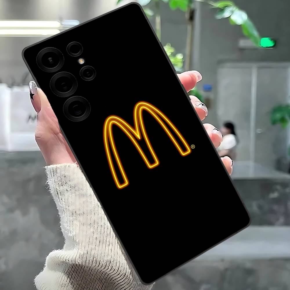 M Berühmtes LOGO M-McDonaldes Handyhülle Für Samsung S 24 Fe 25 Ultra Plus 20 Lite 21 30 22 23 24 22 Ultra 5G Fundas