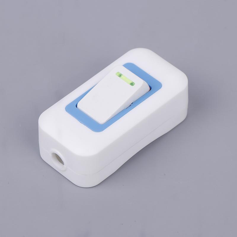 1/5Pcs Small Rocker Button Wiring Switch White Hand Pinch Bedside Small Appliance Push Button Boat Shape Switch