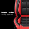 Leather Seat Covers, All Season Full Coverage Breathable Automotive Seat Protector, Airbag Compatible, for Sedans SUVs