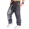 Men's Straight Trousers Hip-Hop Jeans Street Dance Graffiti Print Embroidery Loose Skateboard Pants 30-46