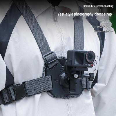 Cinghia pettorale per fotocamera DJI Osmo Action per ciclismo - Compatibile con accessori GoPro