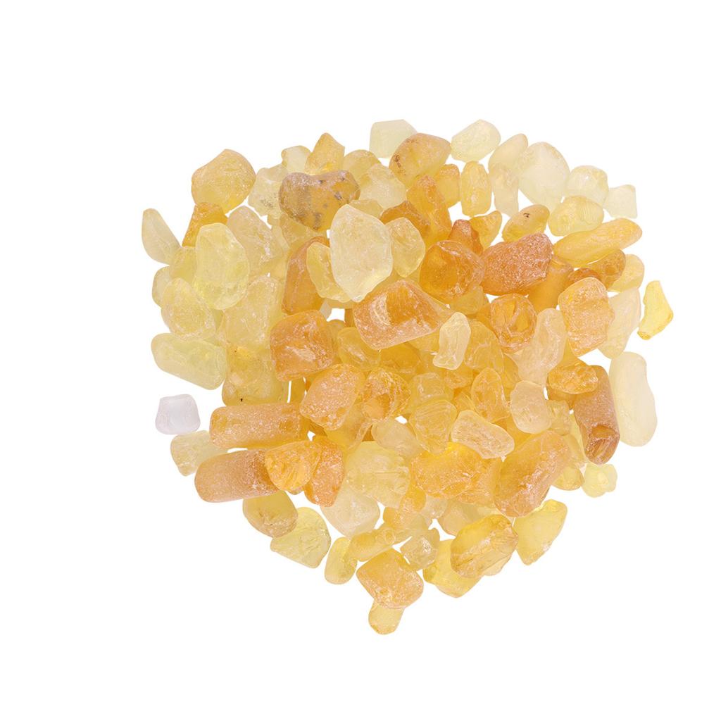 1Pack Fish Tank Decoration Natural Crystal Pebbles Amber Color About 500G Polished Tumbled Stones for Aquariums Flowerpot Gravel