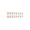 24pcs Press On Nails Simple French Fresh Natural White Love Oval Wearable Nails Pink Translucent Girly Gentle Valentine's Day Manicure