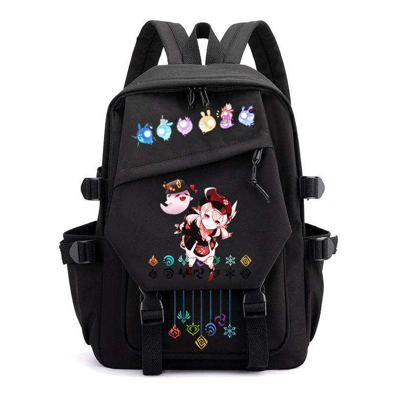 Mochila Escolar Estudante Viagem Caderno Presente para Crianças Bolsa Genshin Impact