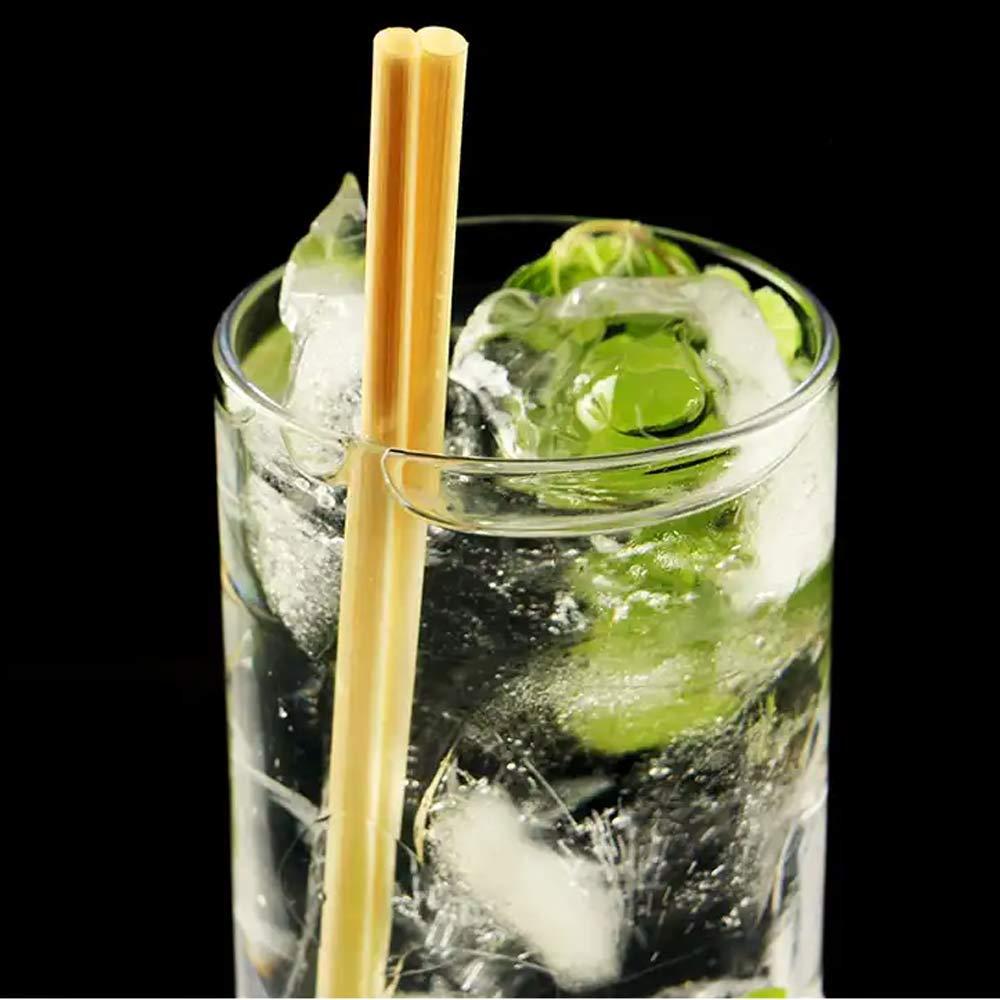 100Pcs Disposable Environmentally Straws 20cm Degradable Straws Wheat Drinking Straws Bar