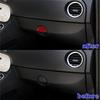 Bright Red Carbon Fiber Car Interior Glove Box Handle Sticker For Fiat 500 12-15
