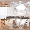 Nordic Silent High-Power E27 Ceiling Fan Light for Living Room or Restaurant