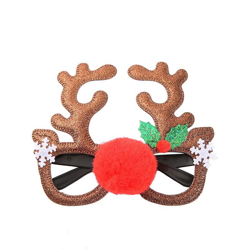 Festive Headband Eyeglass Frames: Christmas, Halloween, Valentine's Day & Party Glasses with Santa Claus Design