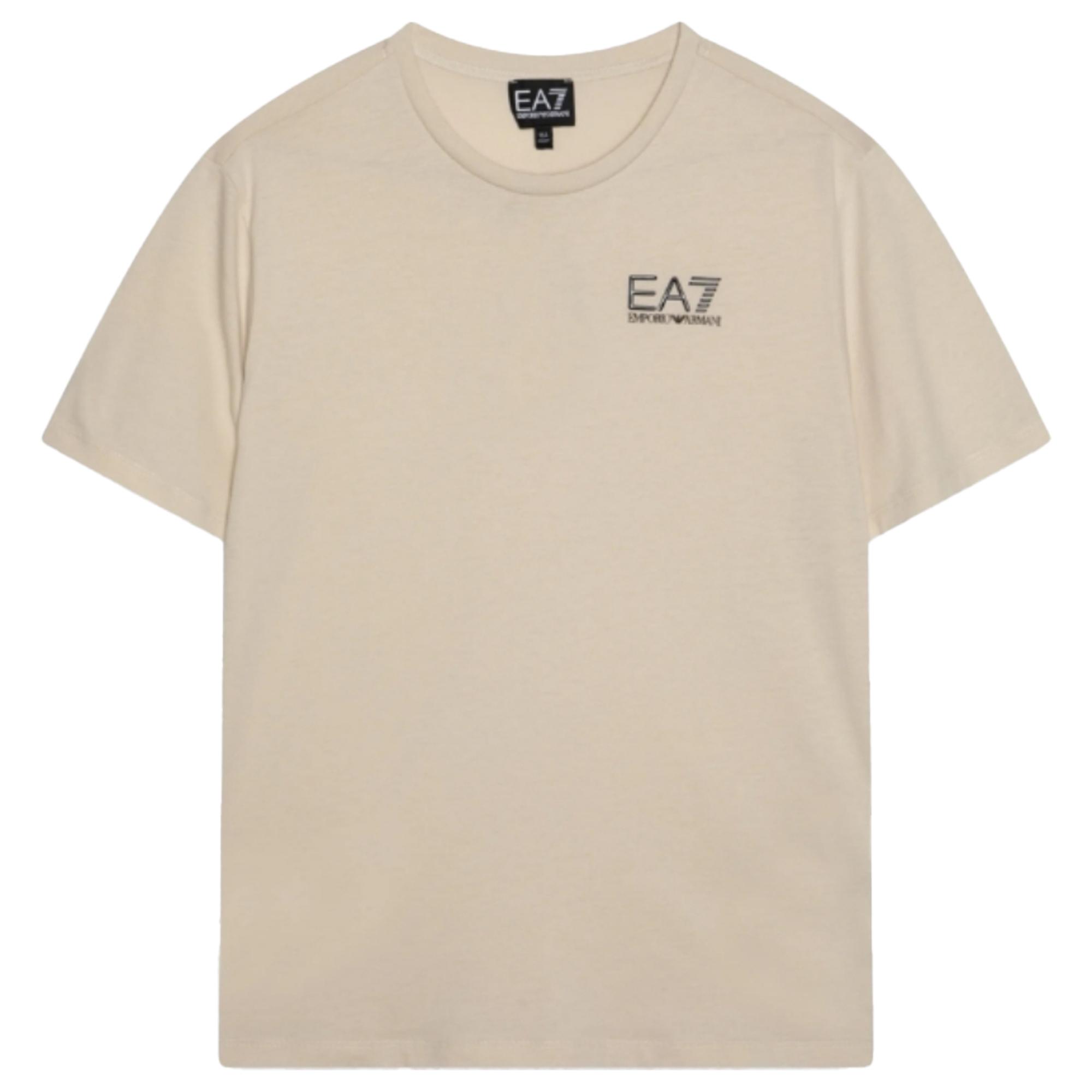 

Emporio Armani Ea7 Solid Color Round Neck Letter Casual Short Sleeve T-Shirt Unisex T-Shirt Beige 3DUT06-PJVBZ-1946 XL