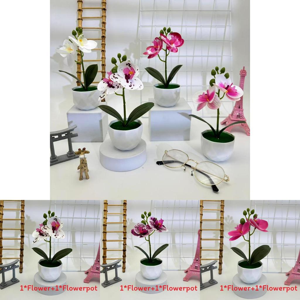 Butterfly Orchid Replica Potted Flower For Event Decor And Home Styling