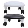 Low Rolling Stool with Wheels Ergonomic Heavy Duty Short Rolling Seat for Bedroom Living Room