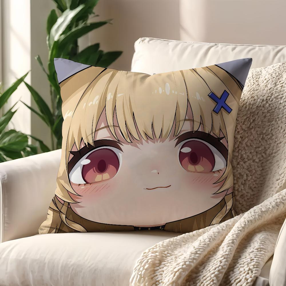 Wuthering Waves face Cute Q-version q cushion cover Pillow Cover Decoration Room Home Sofa living Office Car Nordic Simplicity