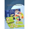 Wooden Clock Model Teaching Aid Learning Clocks with Cards Kindergartner Toy for Game Interaction Time Cogn