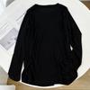Women's Lightweight Breathable Long-Sleeve Sunscreen T-Shirt - Thin, Loose, Solid Color, Round Neck, Casual Bottoming Blouse with Mask