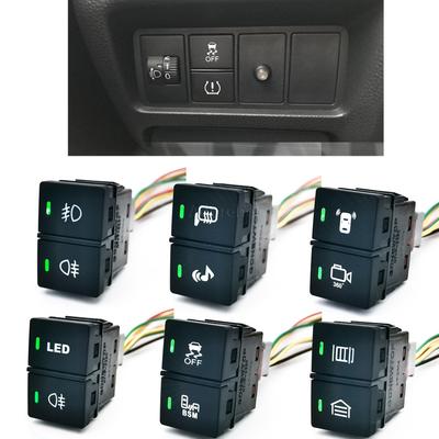 1PC Car Dual Switch LED DRL Fog Light Power On Off Radar Auto Light Switch Button with Wire for Honda CRV URV AVANCIER CITY