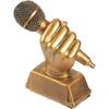 Small Golden Microphone Trophy Singing Competitions Craft Souvenirs  Kindergarten Kids Gift