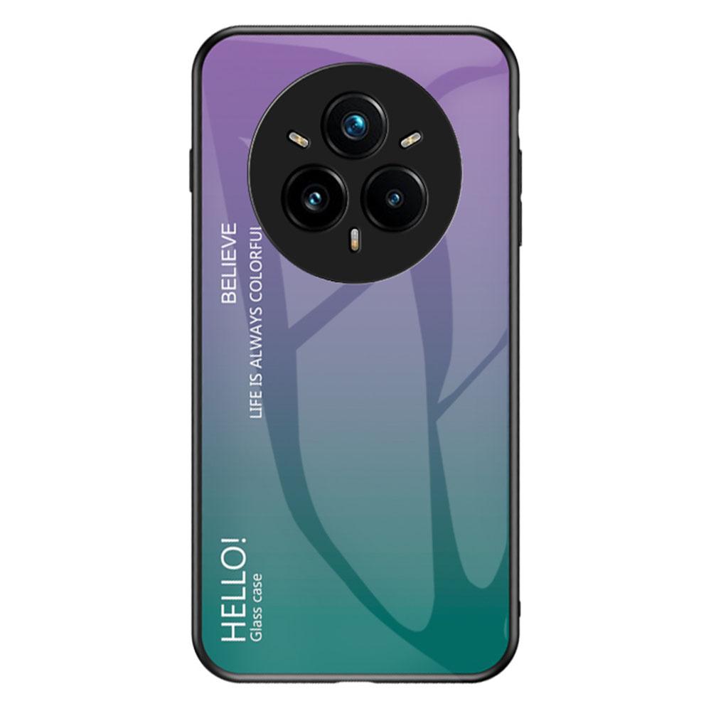 For Realme 14 Pro+ 5G Case Anti-Scratch Tempered Glass+PC+TPU Phone Cover