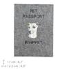Whippet - Dog passport case, document case, gift for the traveller from the Art-Dog brand