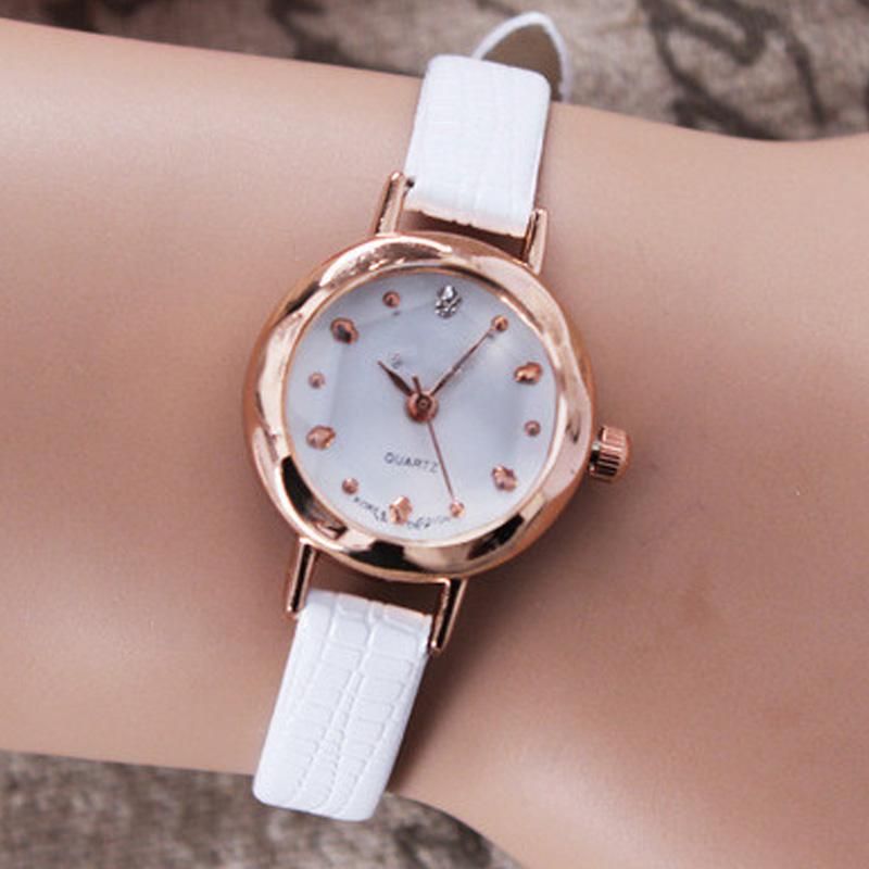 

Жіночі кварцові аналогові годинники Маленький циферблат Делікатні розкішні ділові наручні годинники Relogio Feminino Жіночі подарунки білий