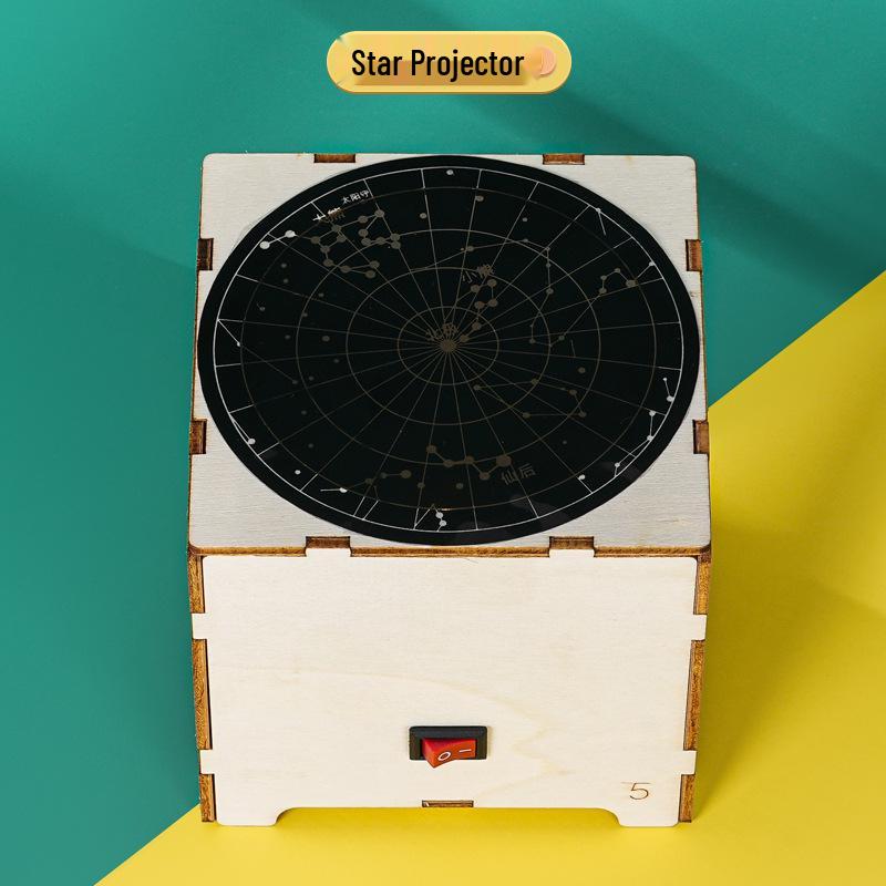 Starry Sky Projector Lamp: DIY Children's Science Kit for Learning Constellations