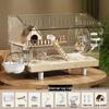 Luxury Acrylic Hamster Villa - Transparent Breeding Cage with Nest