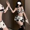 Sex-Dessous reine Lust heiße Leidenschaft Bikini Dreiteiler Kuhkostüm Cosplay Verführungskostüm