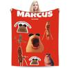 Marcus The Worm Meme Blanket Fleece Decoration Robert Help Me Breathable Lightweight Thin Throw Blankets for Sofa Bedspread