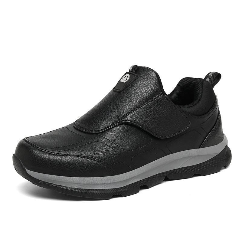 Spring non-slip soft-soled sports and leisure shoes, grandpa shoes, warm and velvet cotton shoes