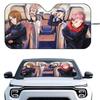 J-Jujutsu Kaisen Anime Car SunShade Windshield Foldable Three-layer Insulation Sunshade By Suction Cup Blocks UV Rays Sun