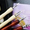 Set di 5 Portapenne Fumetto in Sandalo con Impugnatura Confortevole per Scrittura, Arte, Pittura