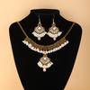 Popular Fashion Jewelry, Exotic Ethnic Style Neck Chain Earrings, Temperament Retro Style Necklace Set