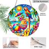 2D Flat Aluminum "Summer Moments" Decorative Signs and Plaques, Available In Various Sizes. Tropical Parrot Beach Pattern Metal Wall Decorations