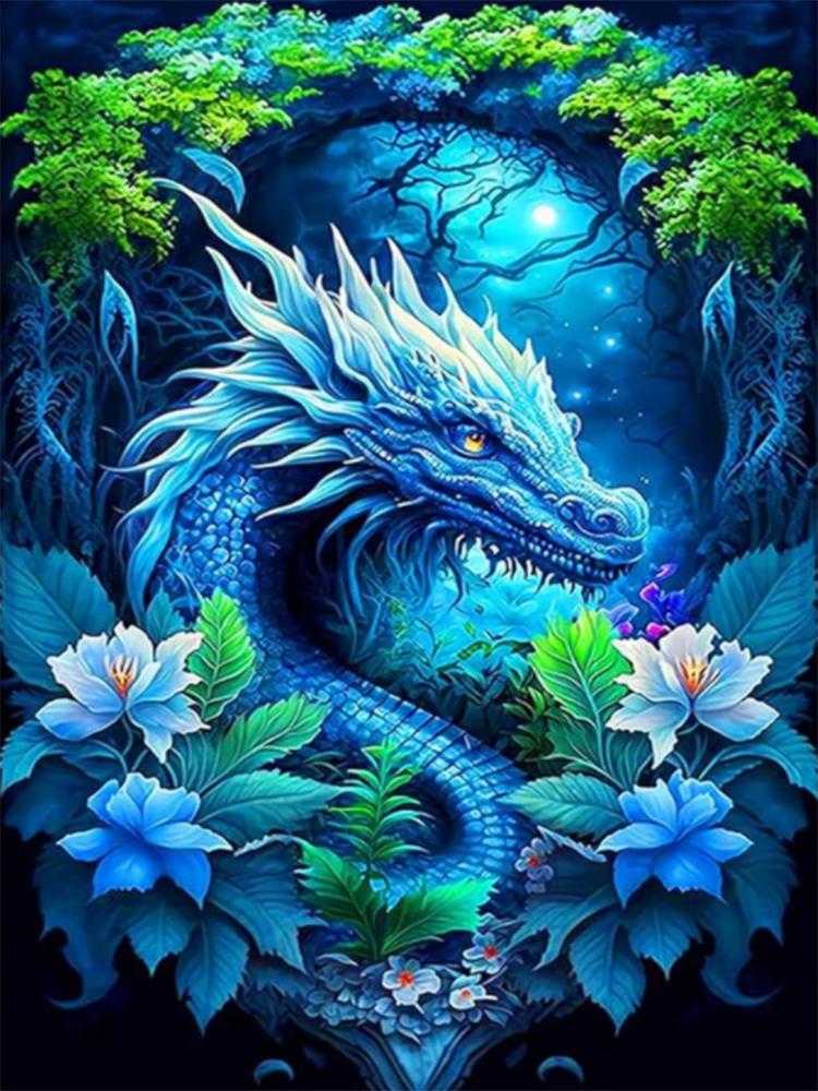 5D-Diamantmalerei zum Selbermachen, Drachenblume, Diamantmalerei, Mosaik-Stickerei-Set, handgefertigt, Heim-Wohnzimmer-Dekoration, Geschenk