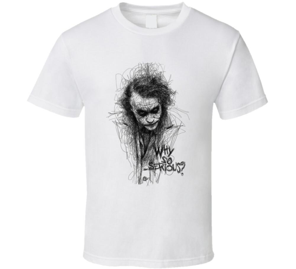 Joker Scribble Drawing T Shirt S разноцветный