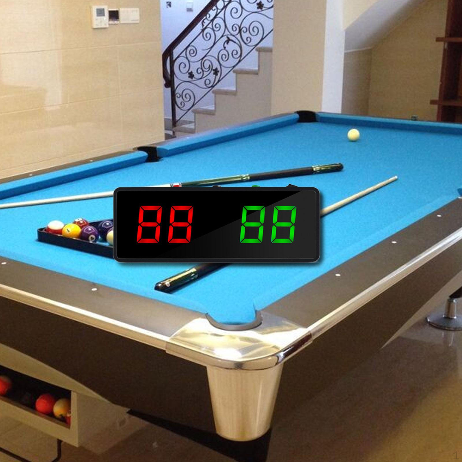 

Billiard Electronic Scoreboard Compact Digital Scoring Device for Easy Tracking Without Iron Bracket
