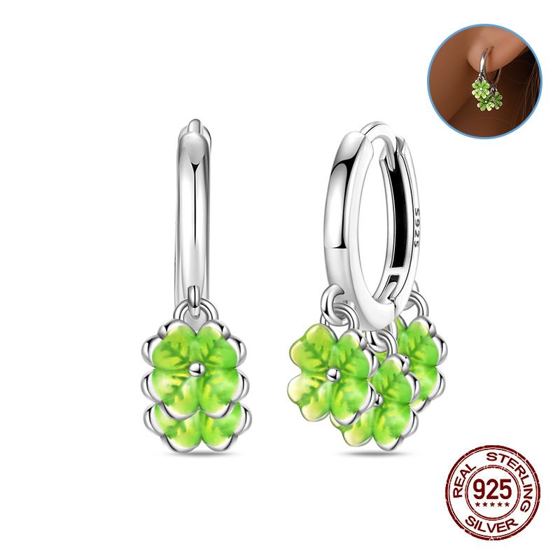 Damen Kupfer Ohrringe Rosa Liebe Sterne Muschel Süße Blume Süß Romantisch Date Party Hochzeit Exquisiter Schmuck Geschenke