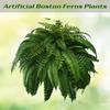 1Pcs Artificial Ferns for Outdoors, Large Faux Ferns Fake Ferns Artificial Plants, for Planter Garden Porch Entrance Home Windowsill Yards Decoraction