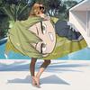 1 Stück Jujutsu Kaisen Mikrofaser Strandtuch Schnelltrocknend Super Saugfähig Sandfrei Weich Übergröße Badehandtuch für Reisen Schwimmen