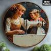 Vintage Sewing Machine Metal Wall Art Home Decor Tin Sign Poster