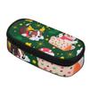 Pencil Bag Practical Durable 300D Polyester Smooth Zipper with Main Compartment Mesh Pocket and Pen Slots for Teens and Students