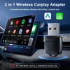 Wireless CarPlay and Android Auto Adapter with Cable